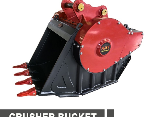 Demoláčná drviaca lyžica betónu Hydraulic Crusher Bucket